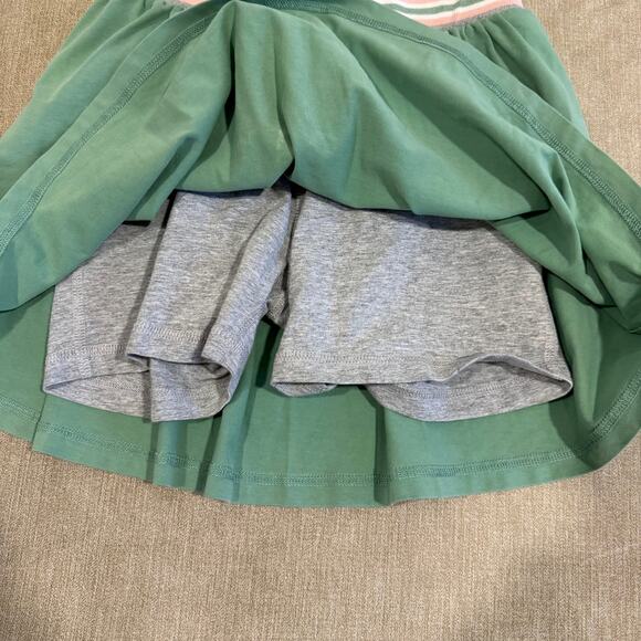 Hanna Andersson 130 US 8 Play Condition Skort Skirt Green Striped - Picture 8 of 10